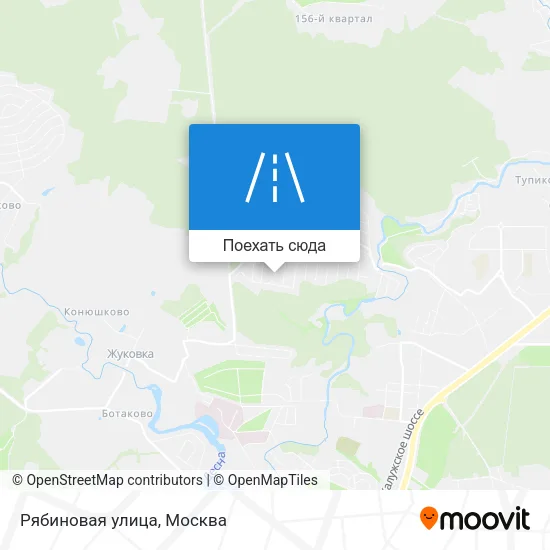 Карта Рябиновая улица