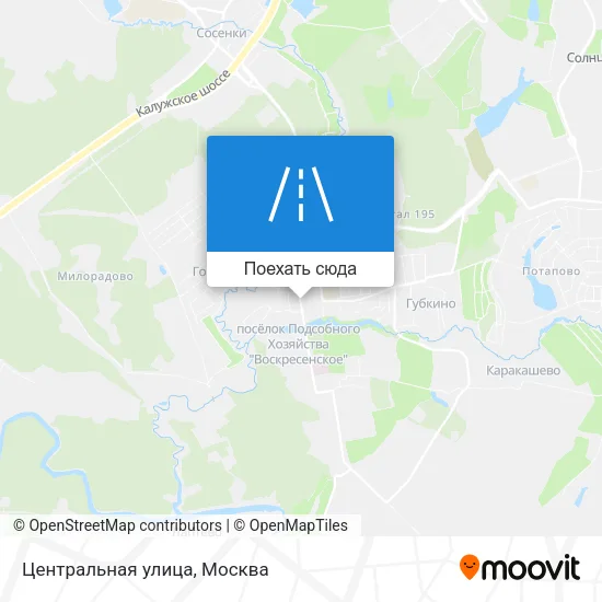 Карта Центральная улица
