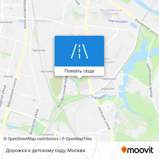 Карта Дорожка к детскому саду
