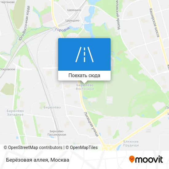 Карта Берёзовая аллея