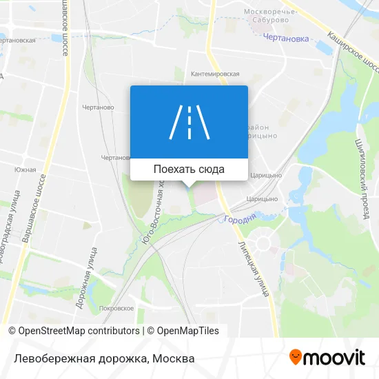 Карта Левобережная дорожка