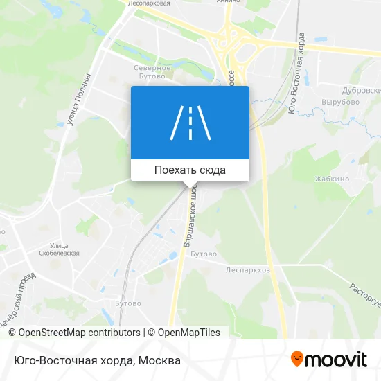 Карта Юго-Восточная хорда