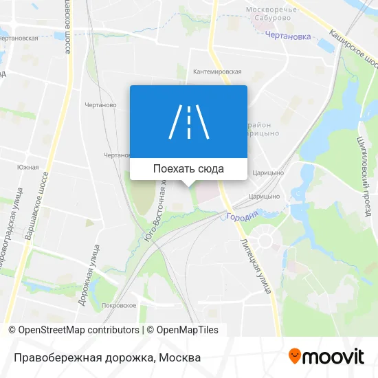 Карта Правобережная дорожка