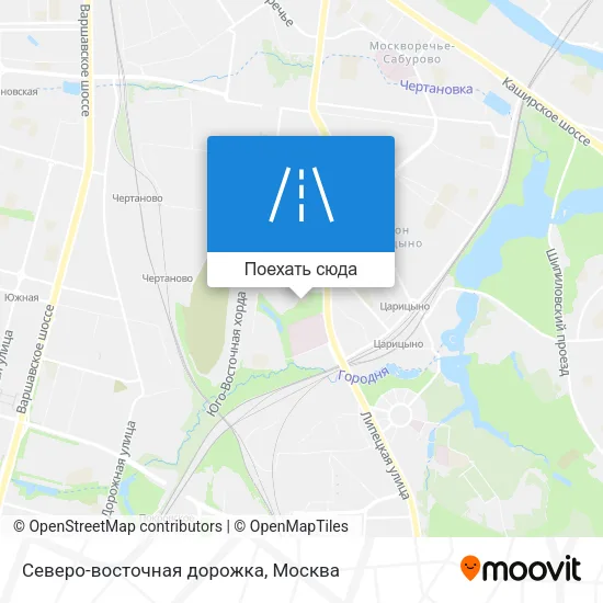 Карта Северо-восточная дорожка