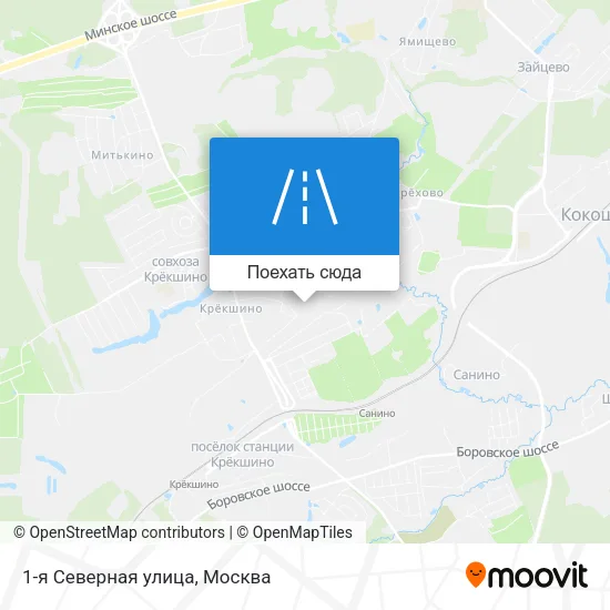 Карта 1-я Северная улица