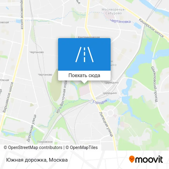 Карта Южная дорожка