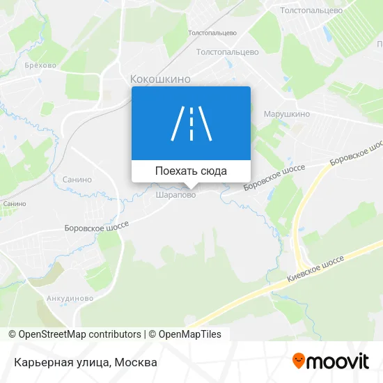 Карта Карьерная улица