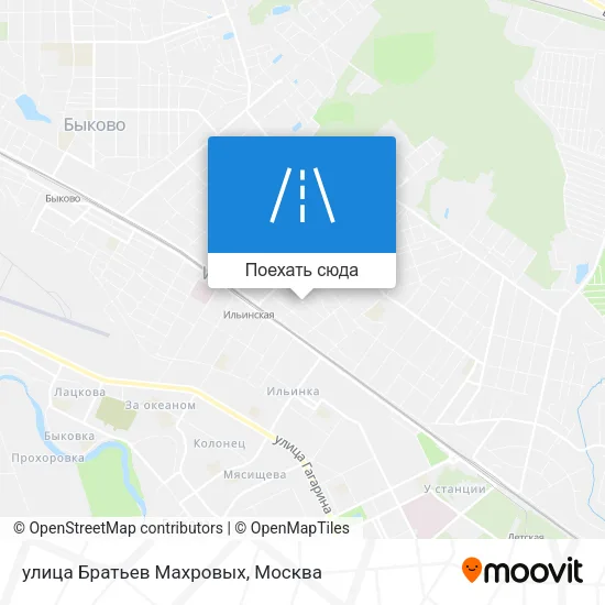 Карта улица Братьев Махровых