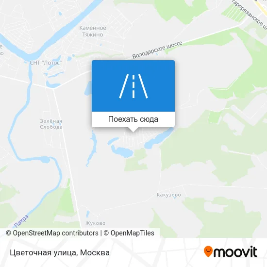 Карта Цветочная улица