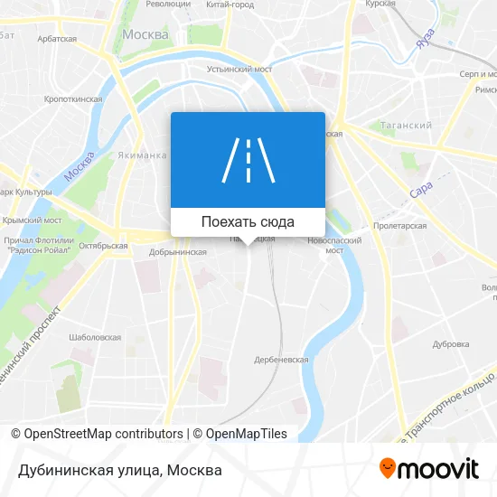 Карта Дубининская улица