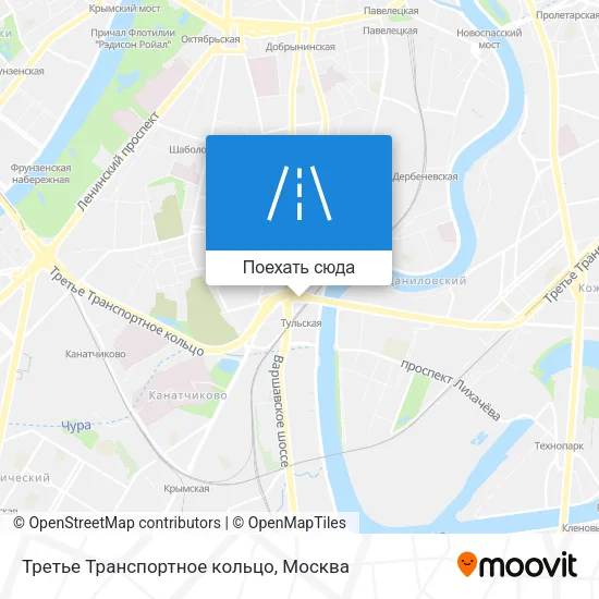 Карта Третье Транспортное кольцо