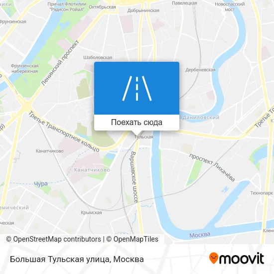 Карта Большая Тульская улица