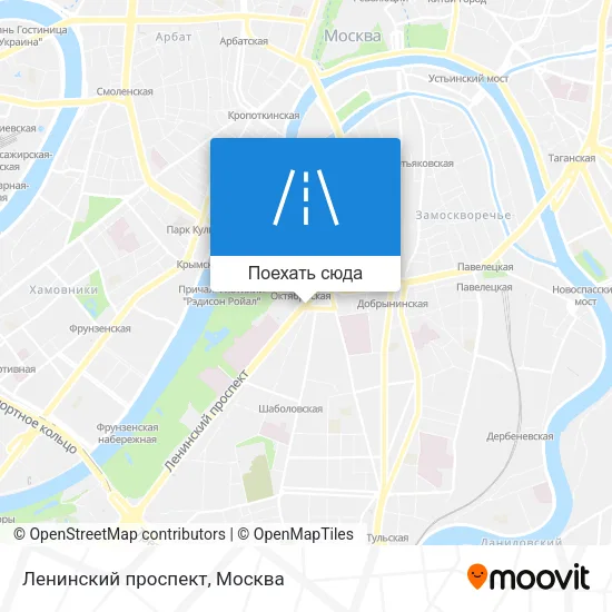 Карта Ленинский проспект