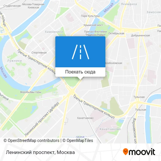 Карта Ленинский проспект