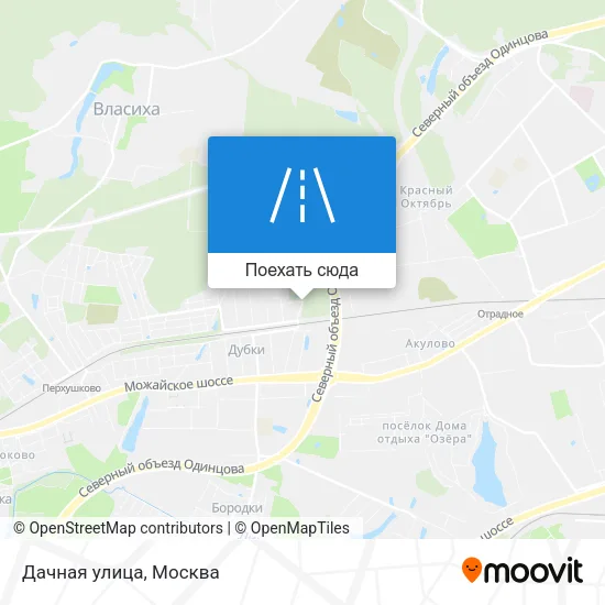 Карта Дачная улица