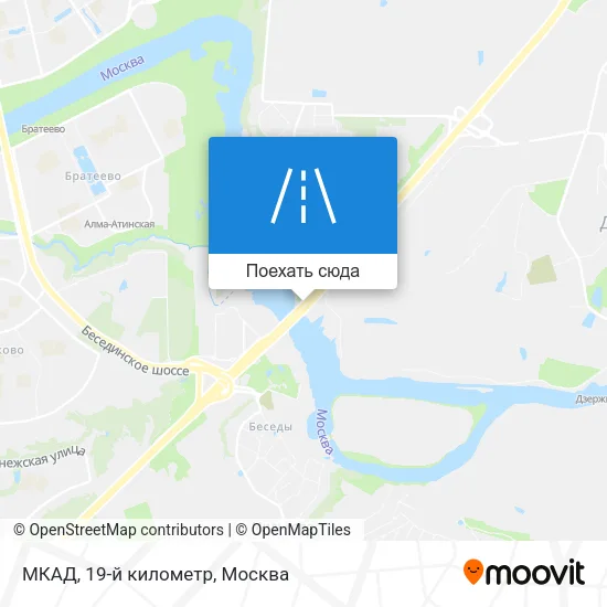 Карта МКАД, 19-й километр