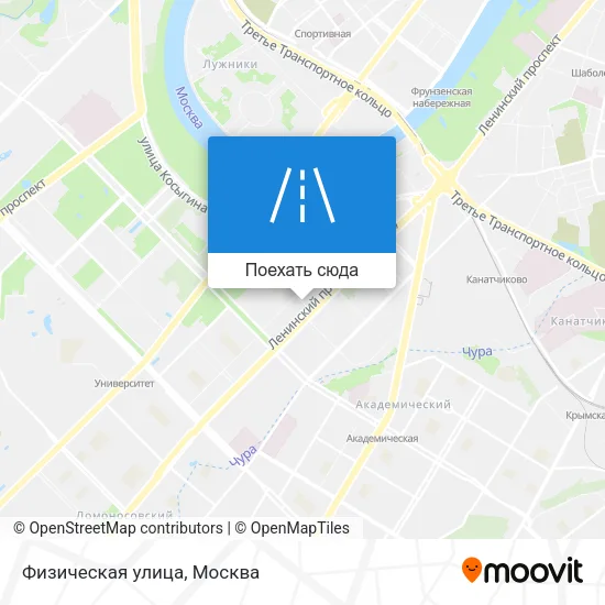 Карта Физическая улица