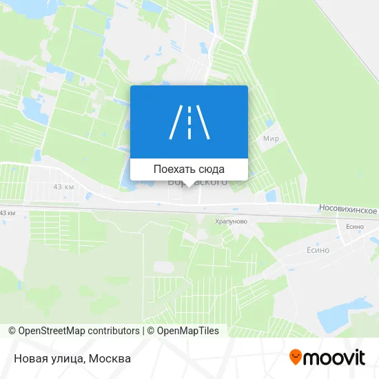 Карта Новая улица