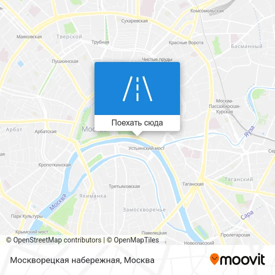 Карта Москворецкая набережная