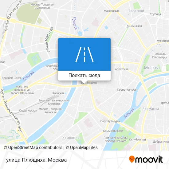 Карта улица Плющиха