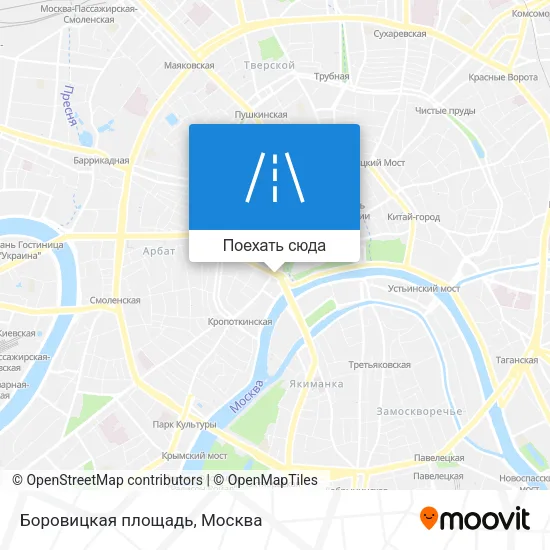 Карта Боровицкая площадь