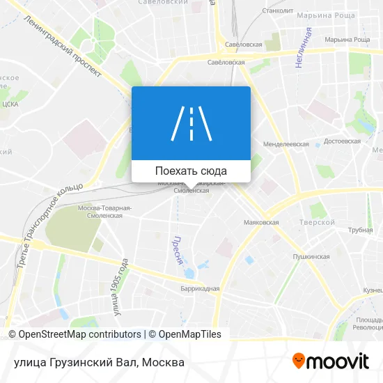 Карта улица Грузинский Вал