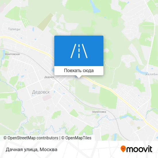 Карта Дачная улица
