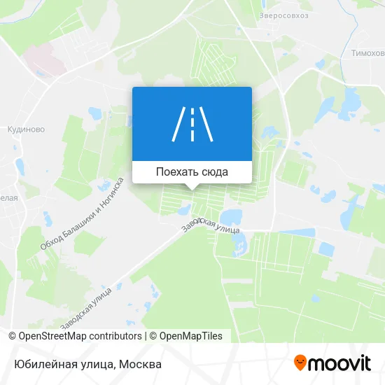 Карта Юбилейная улица