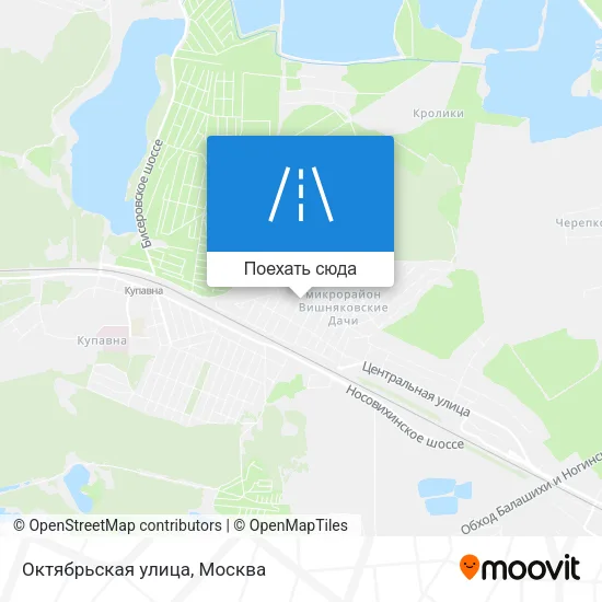 Карта Октябрьская улица