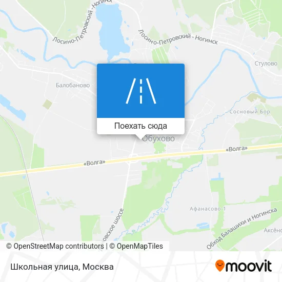 Карта Школьная улица