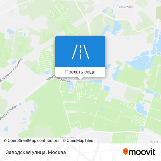 Карта Заводская улица