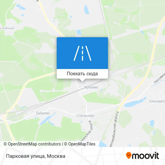 Карта Парковая улица