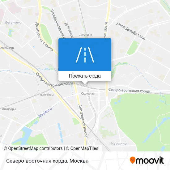 Карта Северо-восточная хорда