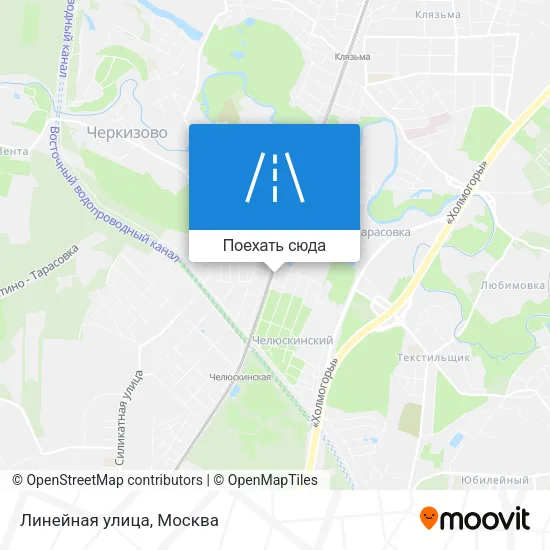 Карта Линейная улица