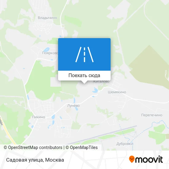 Карта Садовая улица