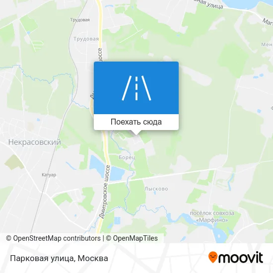 Карта Парковая улица