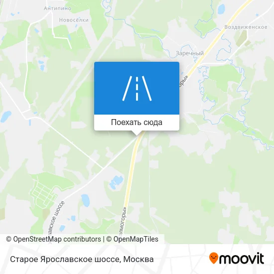 Карта Старое Ярославское шоссе