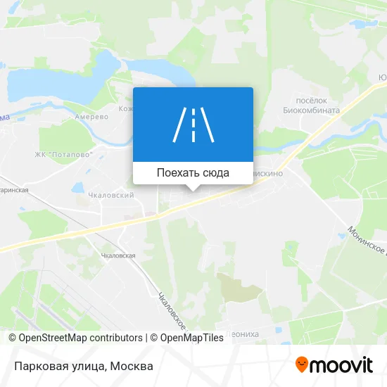 Карта Парковая улица
