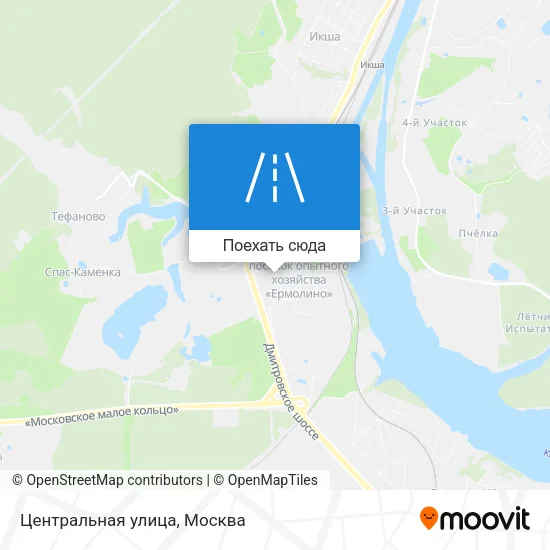 Карта Центральная улица