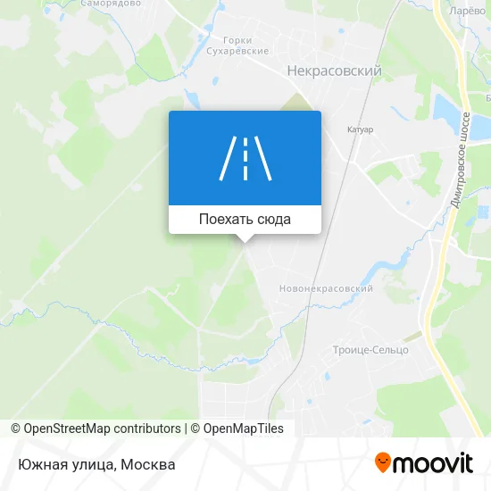 Карта Южная улица