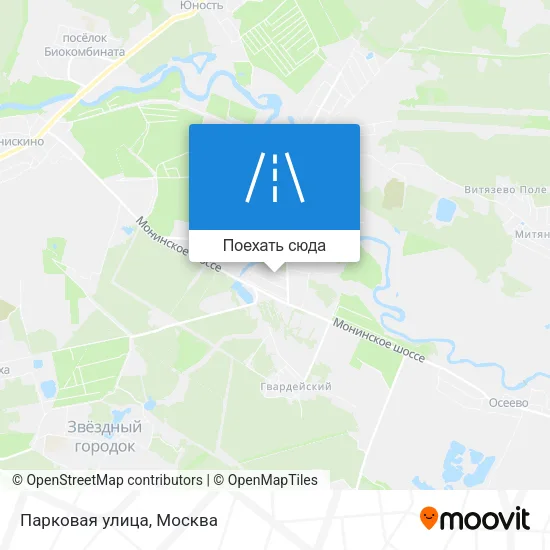 Карта Парковая улица