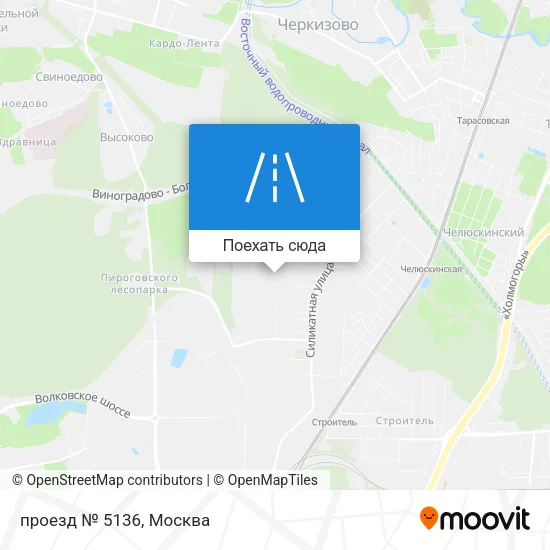 Карта проезд № 5136