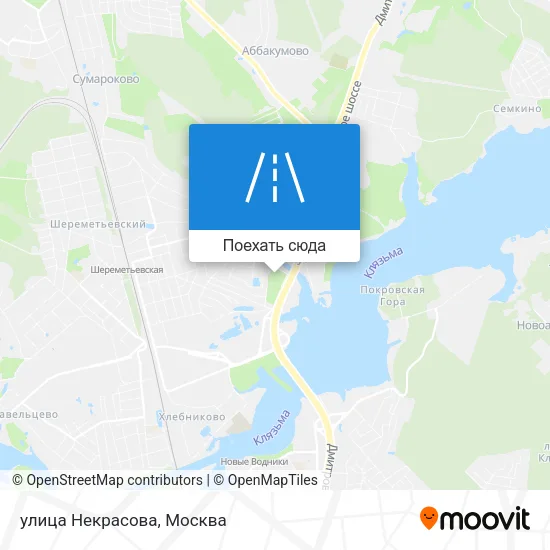 Карта улица Некрасова