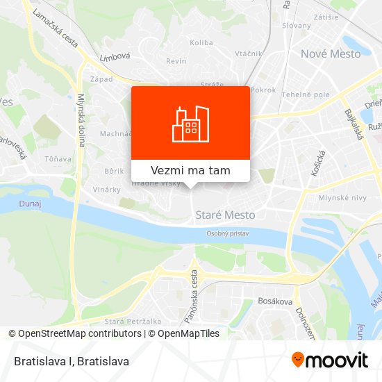 Bratislava I mapa