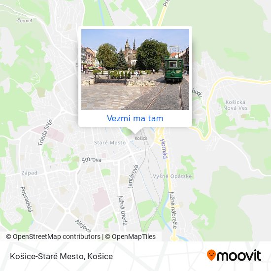 Košice-Staré Mesto mapa