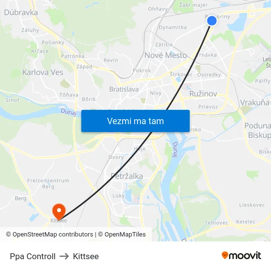 Ppa Controll to Kittsee map