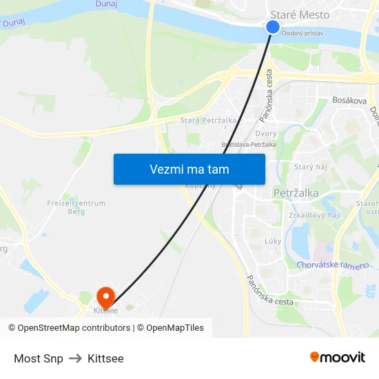 Most Snp to Kittsee map