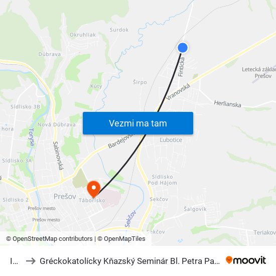 Išľa to Gréckokatolícky Kňazský Seminár Bl. Petra Pavla Gojdiča map