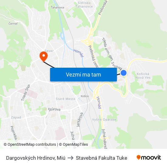 Dargovských Hrdinov, Miú to Stavebná Fakulta Tuke map