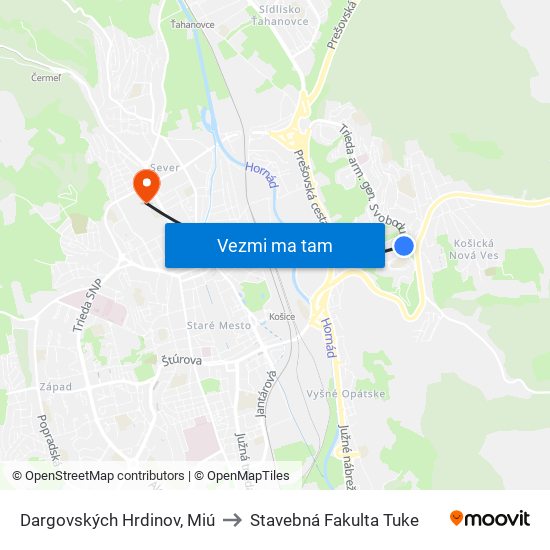 Dargovských Hrdinov, Miú to Stavebná Fakulta Tuke map